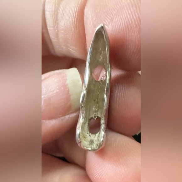 Vintage Native American 925 Sterling Silver 3D Zuni bear Pendant & 18” Necklace - Picture 2 of 7